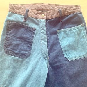 Vintage super high waist patchwork jeans SZ 26